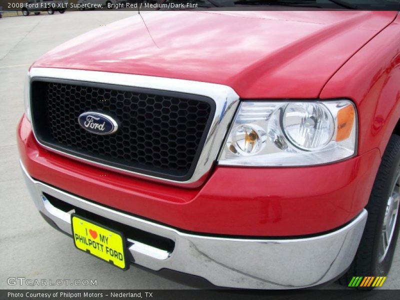 Bright Red / Medium/Dark Flint 2008 Ford F150 XLT SuperCrew