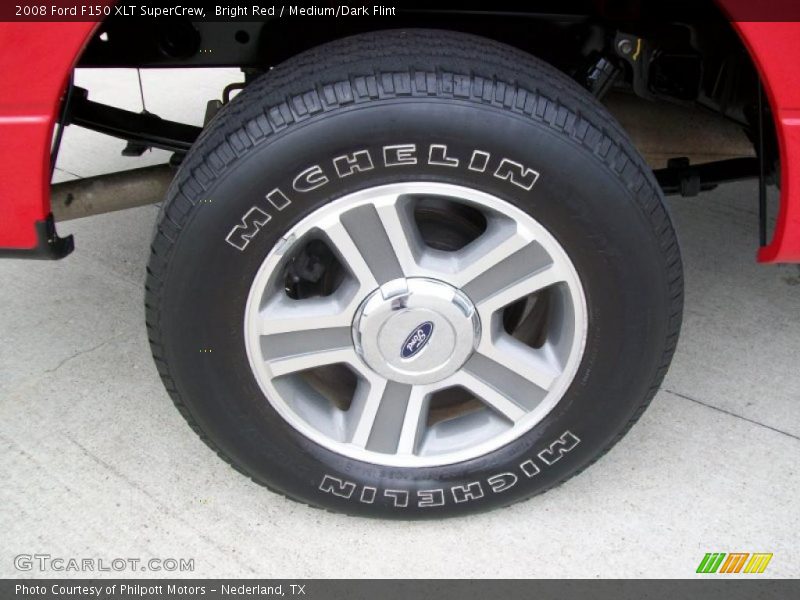 Bright Red / Medium/Dark Flint 2008 Ford F150 XLT SuperCrew