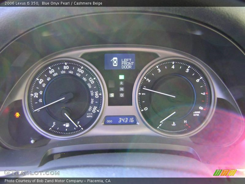 Blue Onyx Pearl / Cashmere Beige 2006 Lexus IS 350