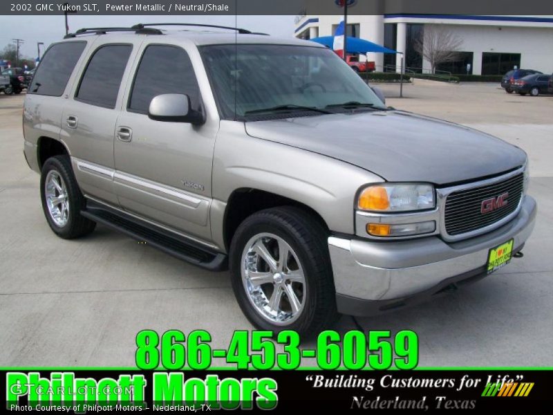 Pewter Metallic / Neutral/Shale 2002 GMC Yukon SLT