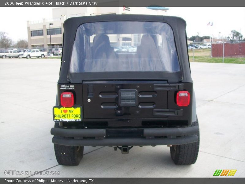 Black / Dark Slate Gray 2006 Jeep Wrangler X 4x4