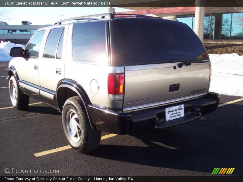 Light Pewter Metallic / Beige 2000 Chevrolet Blazer LT 4x4