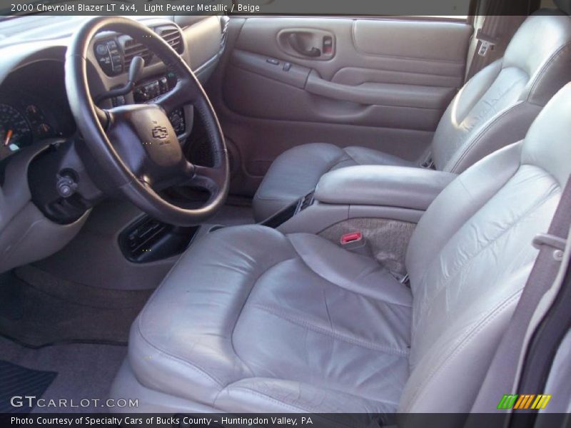 Light Pewter Metallic / Beige 2000 Chevrolet Blazer LT 4x4