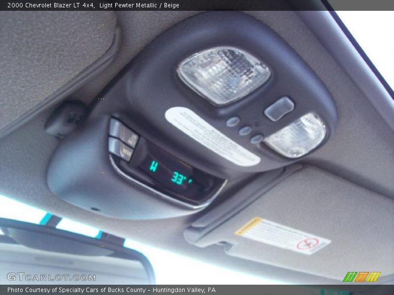 Light Pewter Metallic / Beige 2000 Chevrolet Blazer LT 4x4