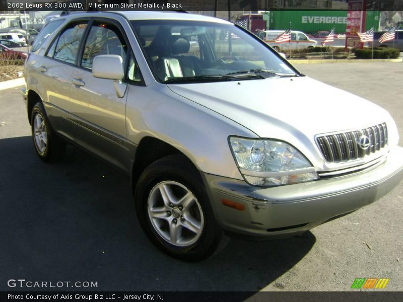 Millennium Silver Metallic / Black 2002 Lexus RX 300 AWD