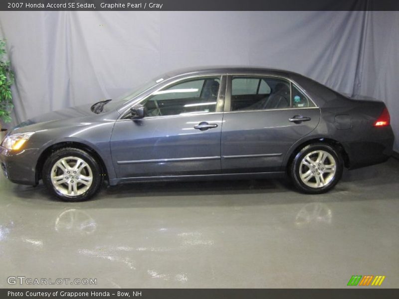 Graphite Pearl / Gray 2007 Honda Accord SE Sedan