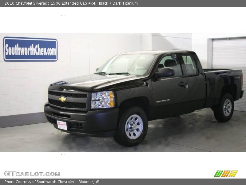 Black / Dark Titanium 2010 Chevrolet Silverado 1500 Extended Cab 4x4