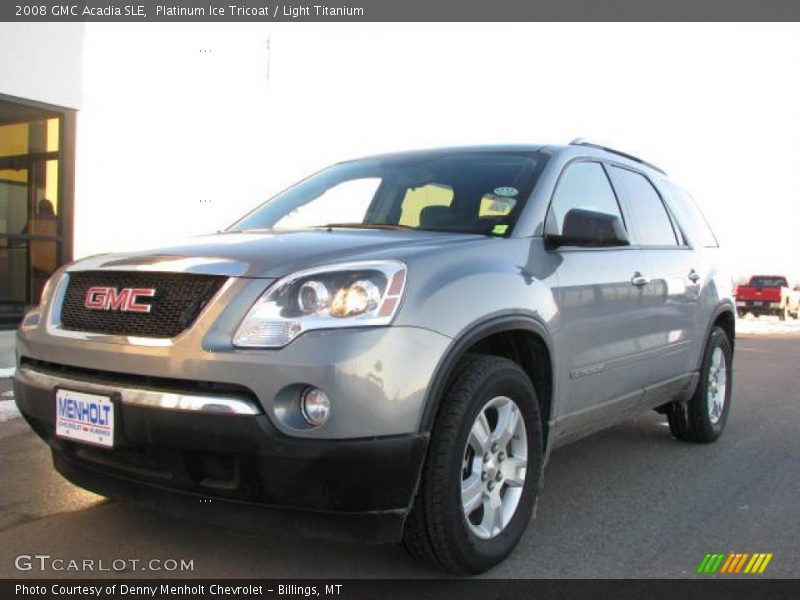 Platinum Ice Tricoat / Light Titanium 2008 GMC Acadia SLE