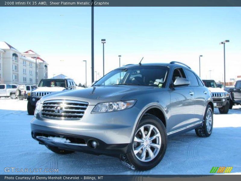Sheer Platinum Metallic / Graphite 2008 Infiniti FX 35 AWD
