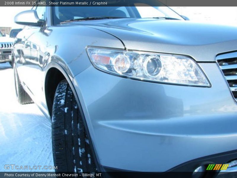 Sheer Platinum Metallic / Graphite 2008 Infiniti FX 35 AWD