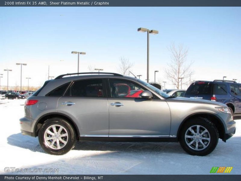 Sheer Platinum Metallic / Graphite 2008 Infiniti FX 35 AWD