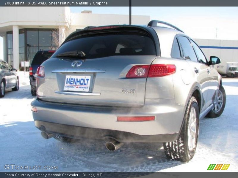 Sheer Platinum Metallic / Graphite 2008 Infiniti FX 35 AWD