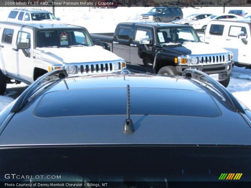 Sheer Platinum Metallic / Graphite 2008 Infiniti FX 35 AWD