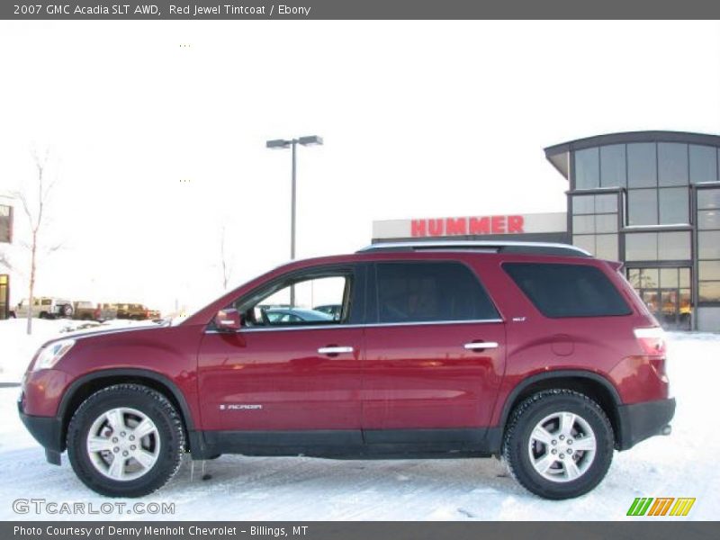 Red Jewel Tintcoat / Ebony 2007 GMC Acadia SLT AWD