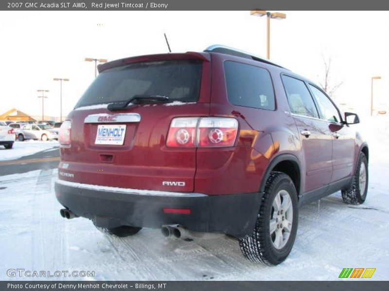 Red Jewel Tintcoat / Ebony 2007 GMC Acadia SLT AWD