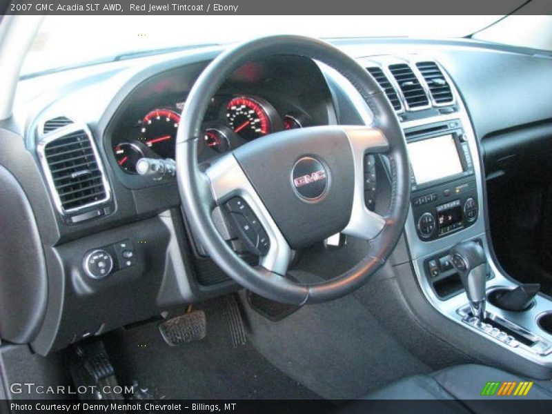 Red Jewel Tintcoat / Ebony 2007 GMC Acadia SLT AWD
