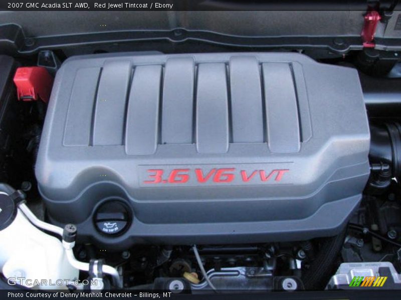 Red Jewel Tintcoat / Ebony 2007 GMC Acadia SLT AWD