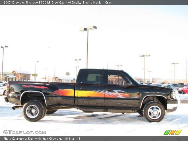 Black / Medium Gray 2003 Chevrolet Silverado 3500 LT Crew Cab 4x4 Dually