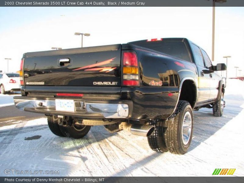 Black / Medium Gray 2003 Chevrolet Silverado 3500 LT Crew Cab 4x4 Dually