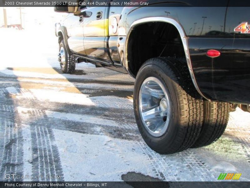 Black / Medium Gray 2003 Chevrolet Silverado 3500 LT Crew Cab 4x4 Dually