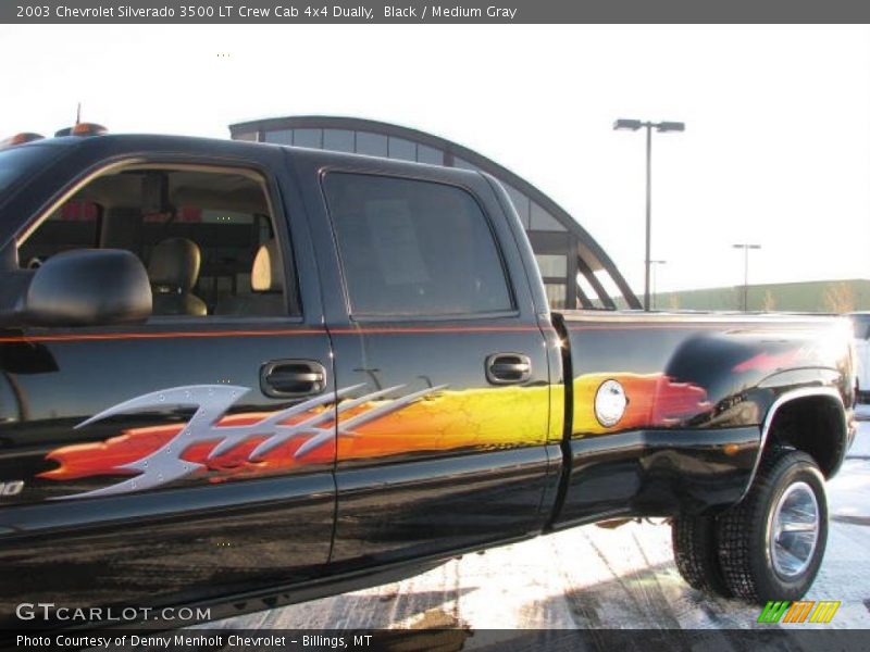 Black / Medium Gray 2003 Chevrolet Silverado 3500 LT Crew Cab 4x4 Dually