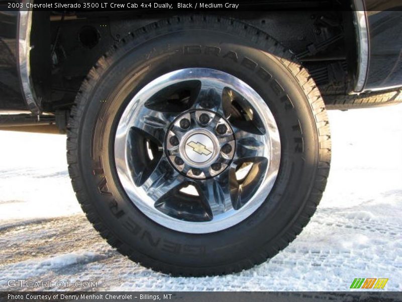 Black / Medium Gray 2003 Chevrolet Silverado 3500 LT Crew Cab 4x4 Dually