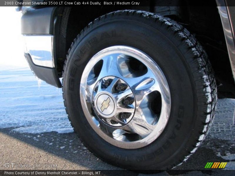 Black / Medium Gray 2003 Chevrolet Silverado 3500 LT Crew Cab 4x4 Dually