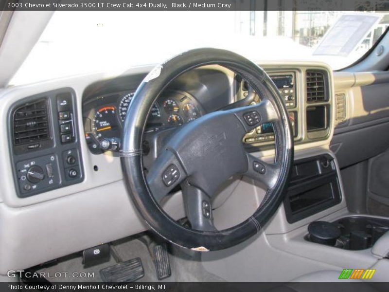 Black / Medium Gray 2003 Chevrolet Silverado 3500 LT Crew Cab 4x4 Dually