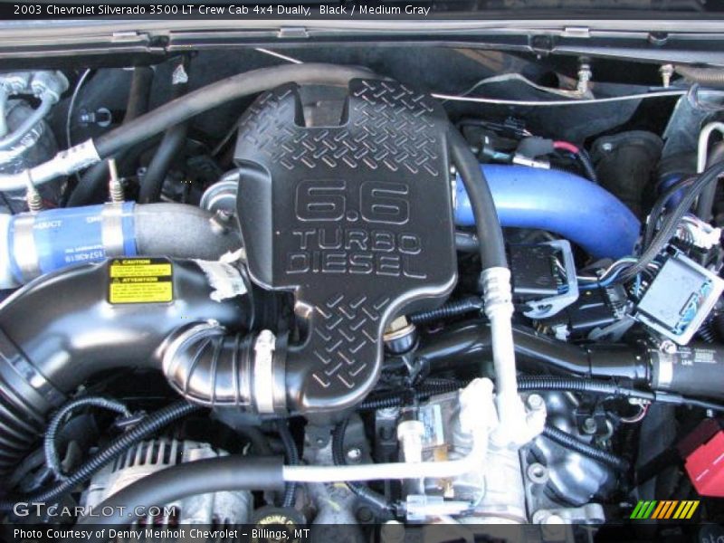 Black / Medium Gray 2003 Chevrolet Silverado 3500 LT Crew Cab 4x4 Dually