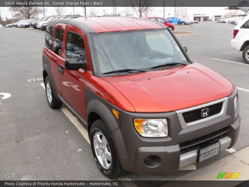 Sunset Orange Pearl / Black 2004 Honda Element EX