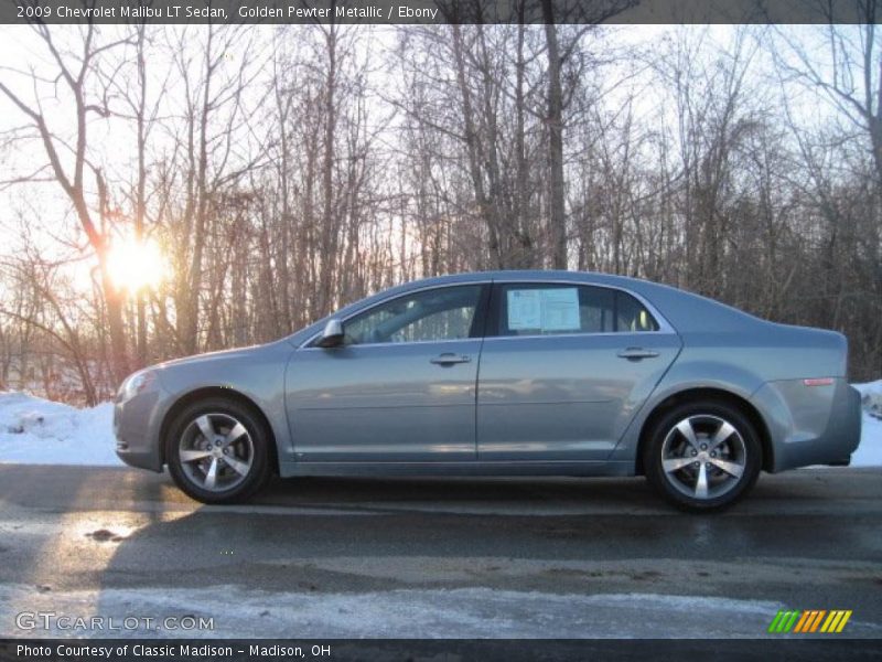 Golden Pewter Metallic / Ebony 2009 Chevrolet Malibu LT Sedan
