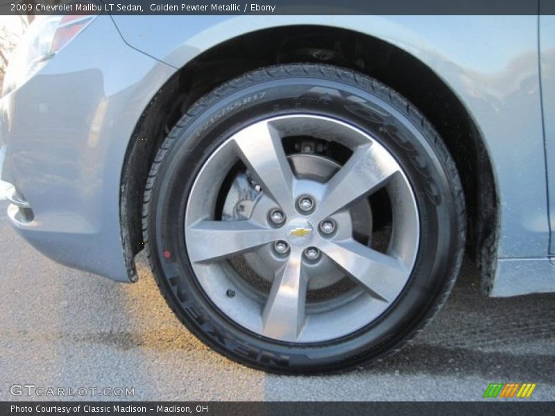 Golden Pewter Metallic / Ebony 2009 Chevrolet Malibu LT Sedan