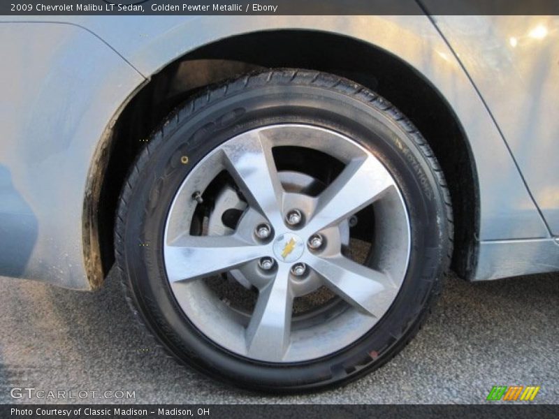 Golden Pewter Metallic / Ebony 2009 Chevrolet Malibu LT Sedan