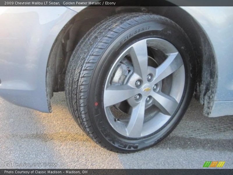Golden Pewter Metallic / Ebony 2009 Chevrolet Malibu LT Sedan