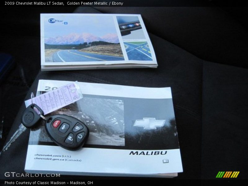 Golden Pewter Metallic / Ebony 2009 Chevrolet Malibu LT Sedan