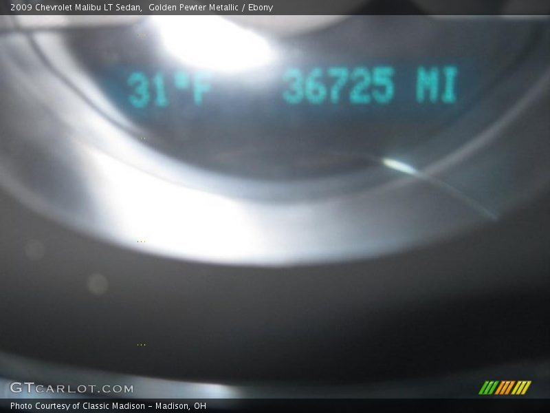 Golden Pewter Metallic / Ebony 2009 Chevrolet Malibu LT Sedan