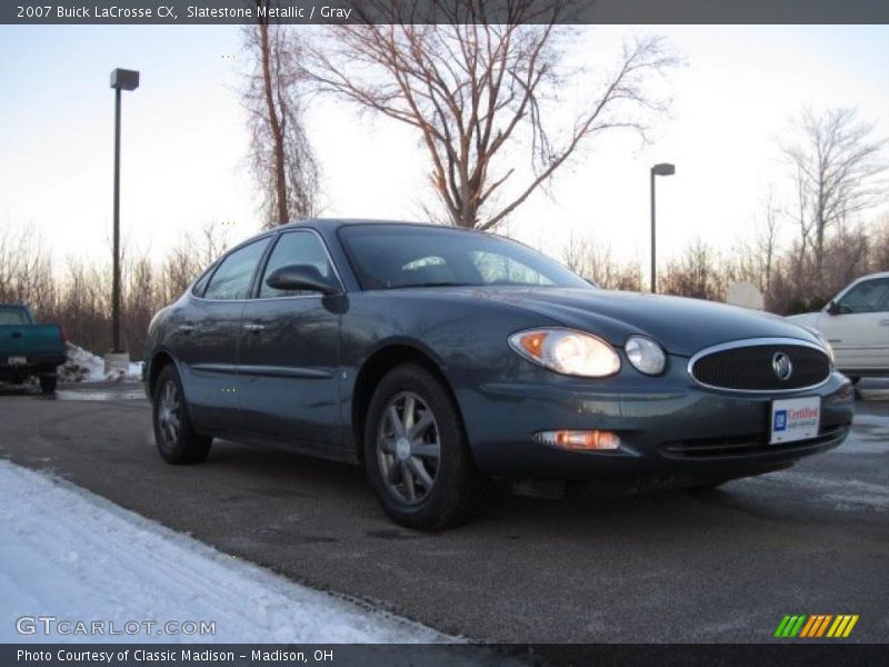 Slatestone Metallic / Gray 2007 Buick LaCrosse CX