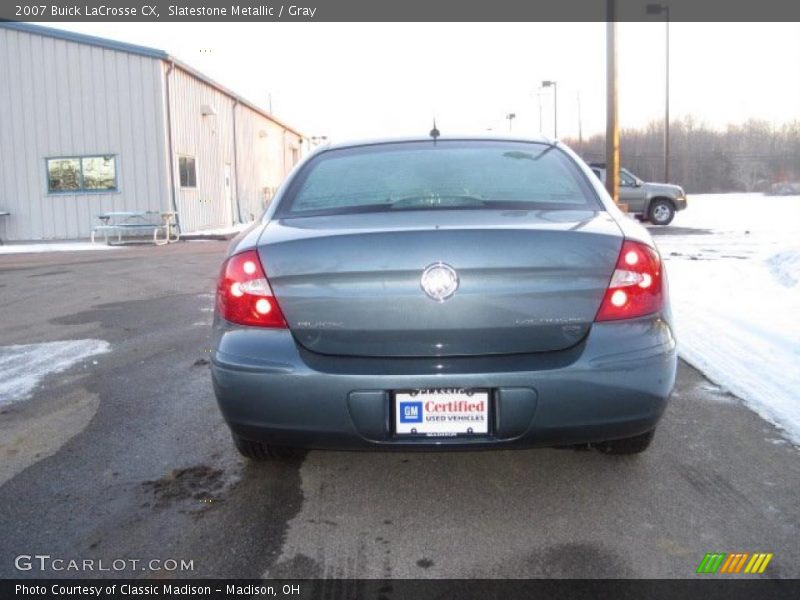 Slatestone Metallic / Gray 2007 Buick LaCrosse CX