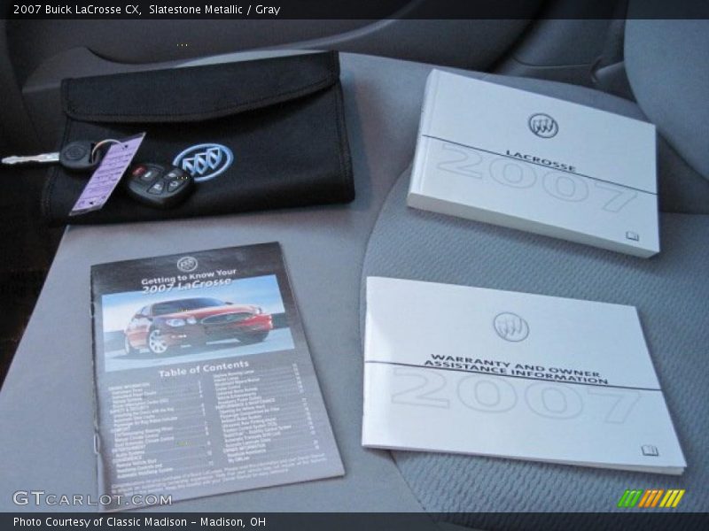 Slatestone Metallic / Gray 2007 Buick LaCrosse CX