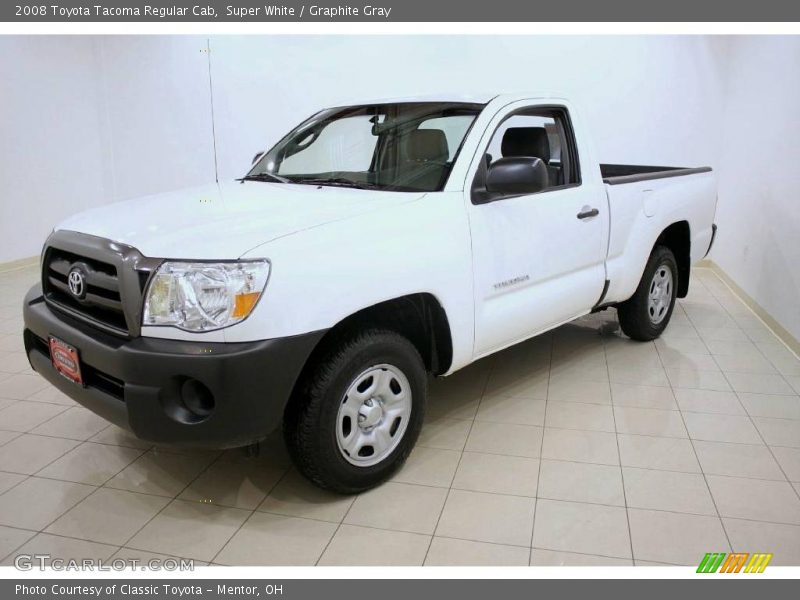 Super White / Graphite Gray 2008 Toyota Tacoma Regular Cab