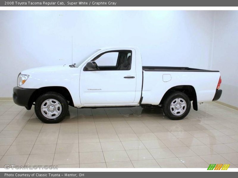 Super White / Graphite Gray 2008 Toyota Tacoma Regular Cab