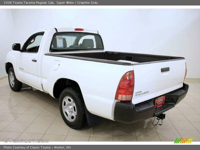 Super White / Graphite Gray 2008 Toyota Tacoma Regular Cab