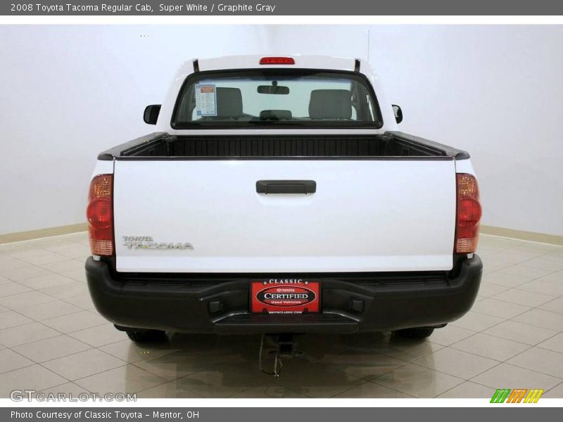 Super White / Graphite Gray 2008 Toyota Tacoma Regular Cab
