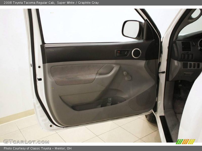 Super White / Graphite Gray 2008 Toyota Tacoma Regular Cab