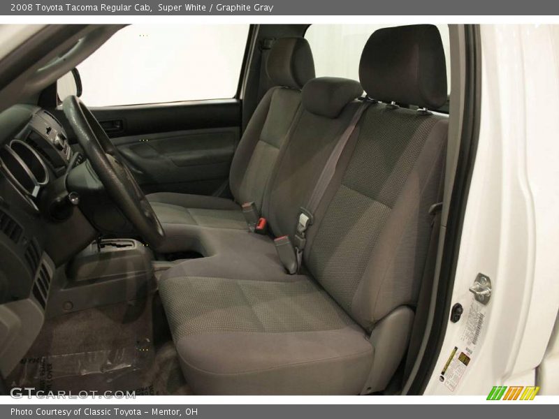 Super White / Graphite Gray 2008 Toyota Tacoma Regular Cab