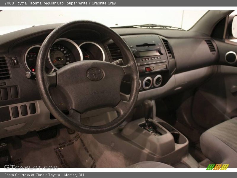 Super White / Graphite Gray 2008 Toyota Tacoma Regular Cab