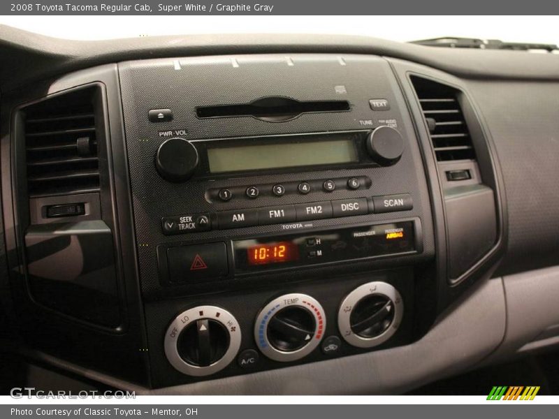 Super White / Graphite Gray 2008 Toyota Tacoma Regular Cab