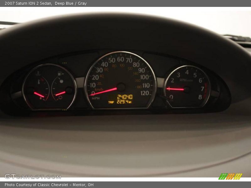Deep Blue / Gray 2007 Saturn ION 2 Sedan