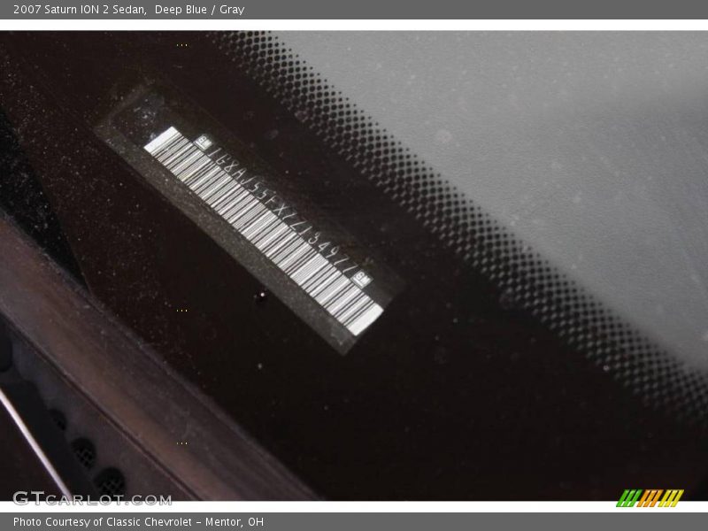 Deep Blue / Gray 2007 Saturn ION 2 Sedan