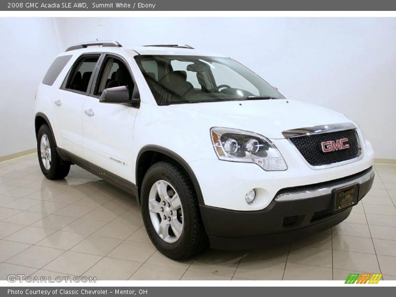 Summit White / Ebony 2008 GMC Acadia SLE AWD